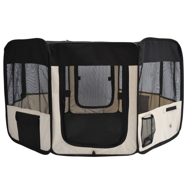 Soft Pet Foldable Crate Kennel With Carrying Bag