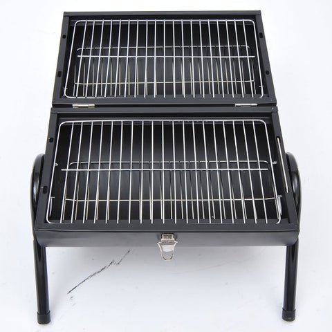 Tabletop Folding Portable BBQ Grill Heat Smoker