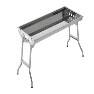 Portable Folding Stainless Steel Charcoal BBQ Grill 29"